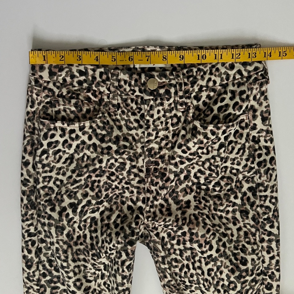 Jen 7 by 7 For All Mankind Leopard Pattern Cropped Jeans Ankle Skinny Size 2 - Picture 8 of 15